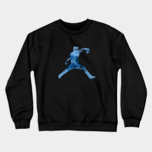 Baseball Player - Blue Crewneck Sweatshirt